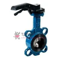 Затвор дисковый поворотный чугун VPI4449-02EP Ду 250 Ру16 межфл с рукояткой диск нерж манжета EPDM Tecofi VPI4449-02EP0250