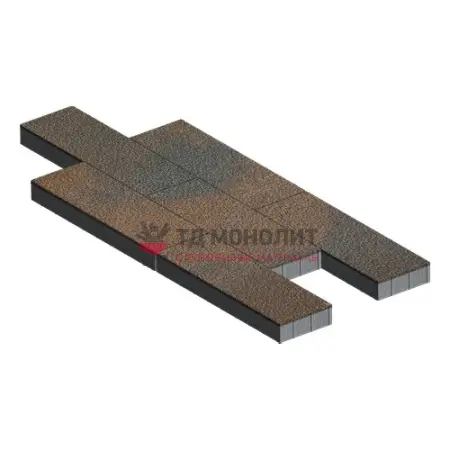 Тротуарная плитка Аликанте, 80 мм, ColorMix Штайнрус, Native