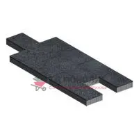 Тротуарная плитка Аликанте, 80 мм, Неро, BackWash