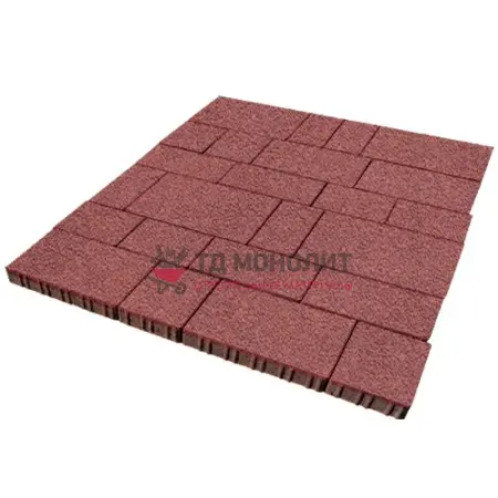 Тротуарная плитка Инсбрук Тироль, 60 мм, красный, Native