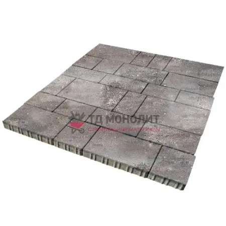 Тротуарная плитка Инсбрук Тироль, 60 мм, ColorMix Умбра, гладкая