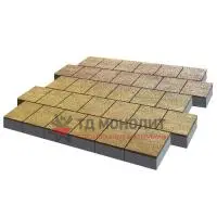 Тротуарная плитка Валенсия, 80 мм, ColorMix Брайс, Native