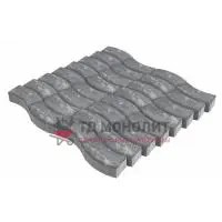 Тротуарная плитка Аксио, 80 мм, ColorMix Актау, гладкая