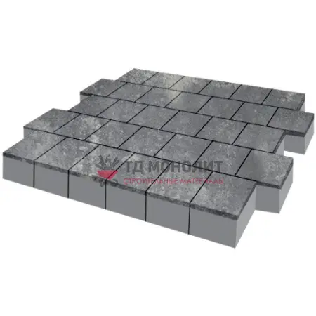 Тротуарная плитка Armor, 80 мм, ColorMix Актау, гладкая