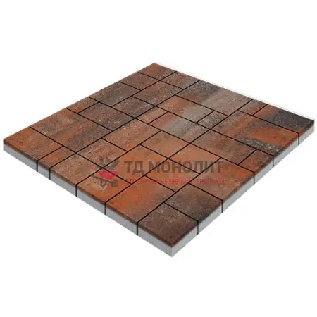 Тротуарная плитка Инсбрук Альпен, 60 мм, ColorMix Рей, гладкая