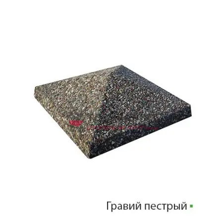 Навершие Max Stone 4-х скатное, гравий пестрый