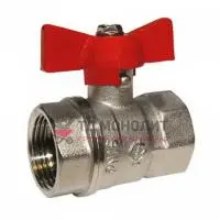 Кран шаровой латунь никель газ R950 Ду 20 Ру12 ВР полнопроходной рычаг Giacomini R950X004