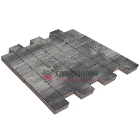 Тротуарная плитка Грас, 80 мм, ColorMix Актау, гладкая