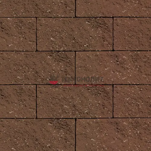 Стеновой камень облицовочный с колотой поверхностью, коричневый