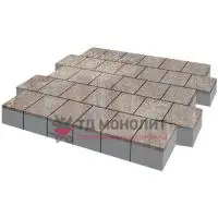 Тротуарная плитка Armor, 100 мм, ColorMix Берилл, гладкая