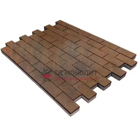 Тротуарная плитка Прямоугольник, 60 мм, ColorMix Штайнрус, гладкая