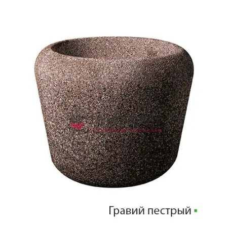 Вазон из бетона Bellezza, гравий пестрый