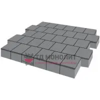Тротуарная плитка Armor, 100 мм, серый, гладкая