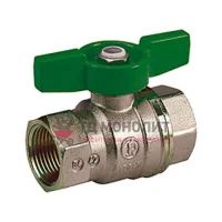Кран шаровой латунь никель R951 Ду 20 Ру42 ВР полнопроходной бабочка Giacomini R951X024