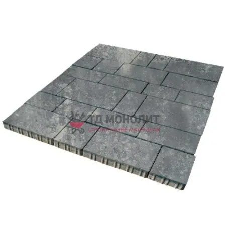 Тротуарная плитка Инсбрук Тироль, 60 мм, ColorMix Актау, гладкая