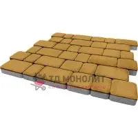 Тротуарная плитка Инсбрук Альт, 60 мм, жёлтый, гладкая