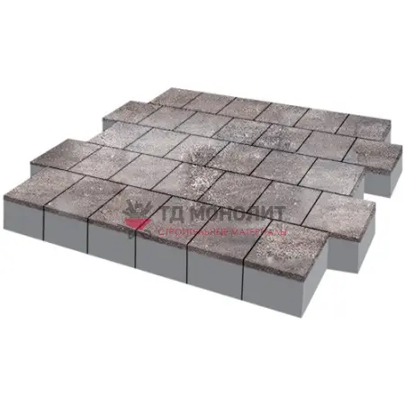 Тротуарная плитка Armor, 100 мм, ColorMix Умбра, гладкая