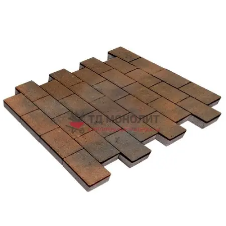 Тротуарная плитка Севилья ColorMix Штайнрус, 80 мм, гладкая