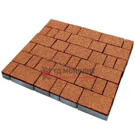 Тротуарная плитка Старый город, 60 мм, оранжевый, Native