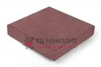 Тротуарная плитка 500х500х80 Красный
