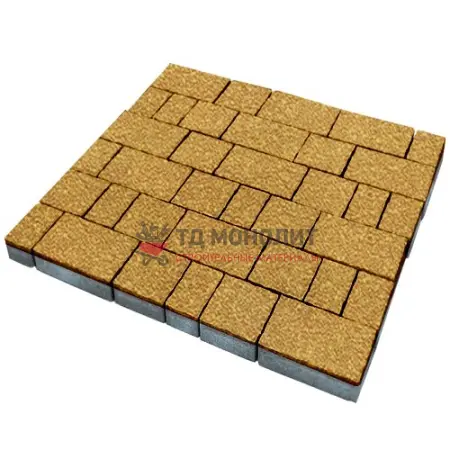 Тротуарная плитка Старый город, 60 мм, жёлтый, Native