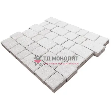 Тротуарная плитка Инсбрук Инн, 60 мм, белый, native