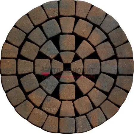 Тротуарная плитка Классико Нео, 60 мм, Colormix colormix Штайнрус, гладкая