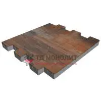 Тротуарная плитка Бельпассо Премио, 80 мм, ColorMix Рей, гладкая