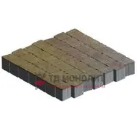 Тротуарная плитка Аттика, 60 мм, colormix Брайс, antico