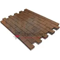 Тротуарная плитка Прямоугольник, 60 мм, ColorMix Штайнрус, гладкая