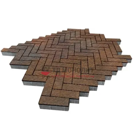 Тротуарная плитка Паркет, 60 мм, ColorMix Штайнрус, Old-Age