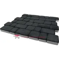 Тротуарная плитка "Инсбрук Альт", 60 мм, черный, гладкая
