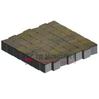 Тротуарная плитка Аттика, 60 мм, colormix Бромо, гладкая