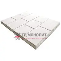 Тротуарная плитка Инсбрук Ланс, 60 мм, белый, гладкая