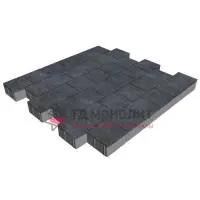 Тротуарная плитка Бельпассо Премио, 80 мм, Backwash Неро