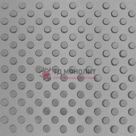 Тактильная плитка с конусными диагональными рифами, серый