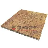 Тротуарная плитка Инсбрук Тироль, 60 мм, ColorMix Бромо, гладкая