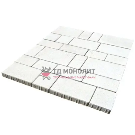 Тротуарная плитка Инсбрук Тироль, 60 мм, белый, гладкая