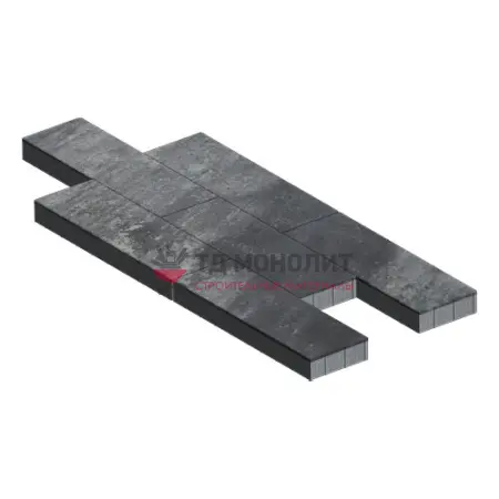 Тротуарная плитка Аликанте, 80 мм, ColorMix Актау, гладкая