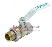 Кран шаровой латунь никель 1105 Standard Ду 20 Ру30 НР полнопроходной бабочка Aquasfera 1105-02