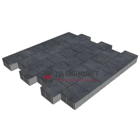 Тротуарная плитка Бельпассо Премио, 80 мм, Backwash Неро