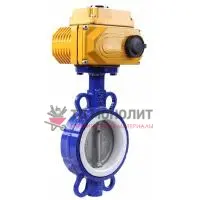 Затвор дисковый поворотный чугун VPI4449-N24EP Ду 50 Ру16 межфл с эл/приводом Nutork 230В диск нерж Tecofi VPI4449-N24EP0050