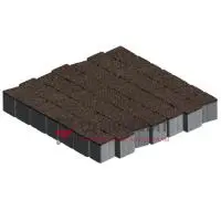Тротуарная плитка Аттика, 60 мм, Коричневый, antico