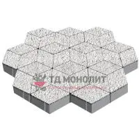 Тротуарная плитка Полярная звезда, 80 мм, Эльтон, Backwash