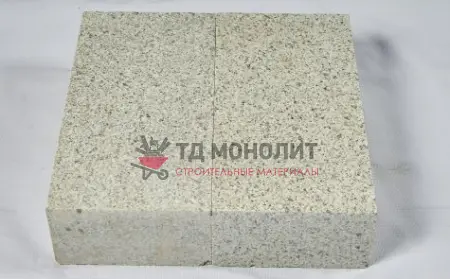 Термообработанная гранитная плита мощения 600х600х140