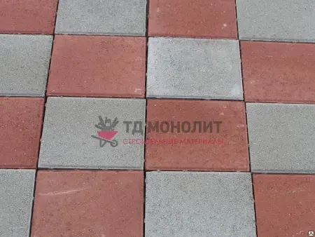 Тротуарная плитка 600х300х80 Красный
