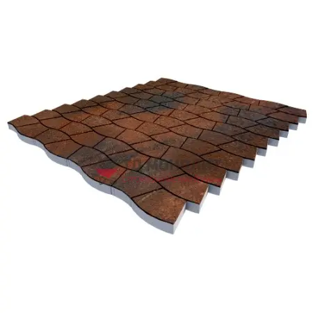 Тротуарная плитка Аксио Макси, 80 мм, ColorMix Штайнрус, гладкая