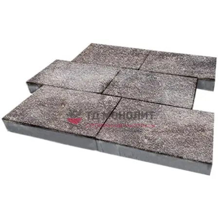 Тротуарная плитка Парк Плейс, 80 мм, ColorMix Умбра, native