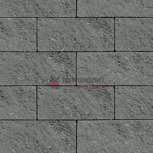 Стеновой камень облицовочный с колотой поверхностью, серый