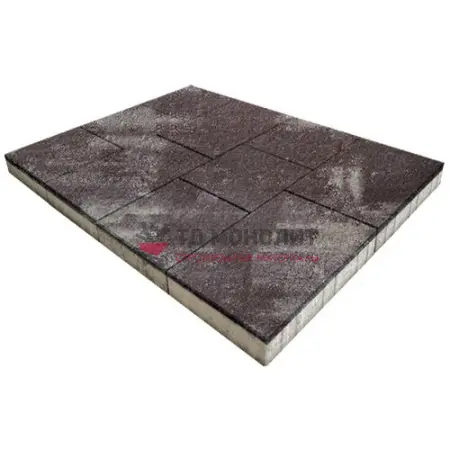 Тротуарная плитка Инсбрук Ланс, 60 мм, ColorMix Браун, Old-Age